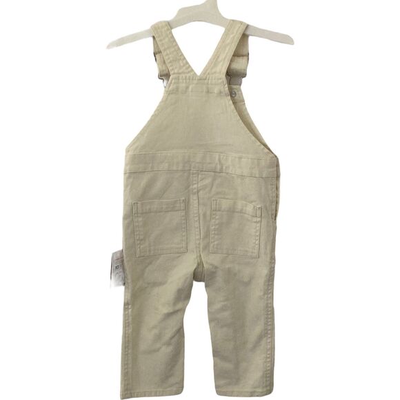 Christian Robinson Overalls Girls 18M Pants Denim Toddler White New - Picture 3 of 5